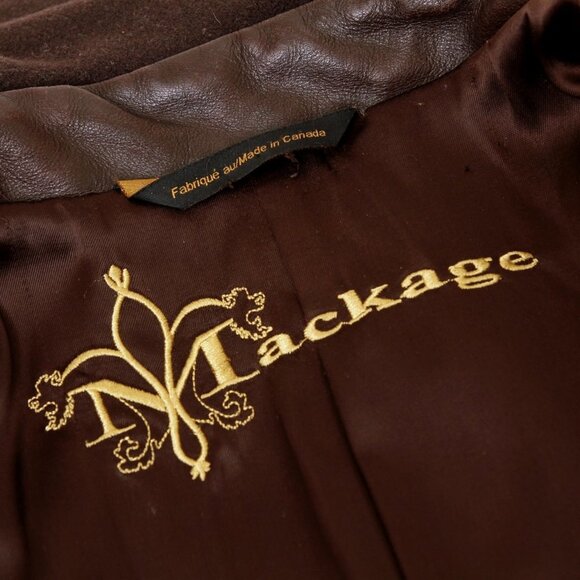 Elegant Brown Women's Coat - Picture 15 of 16